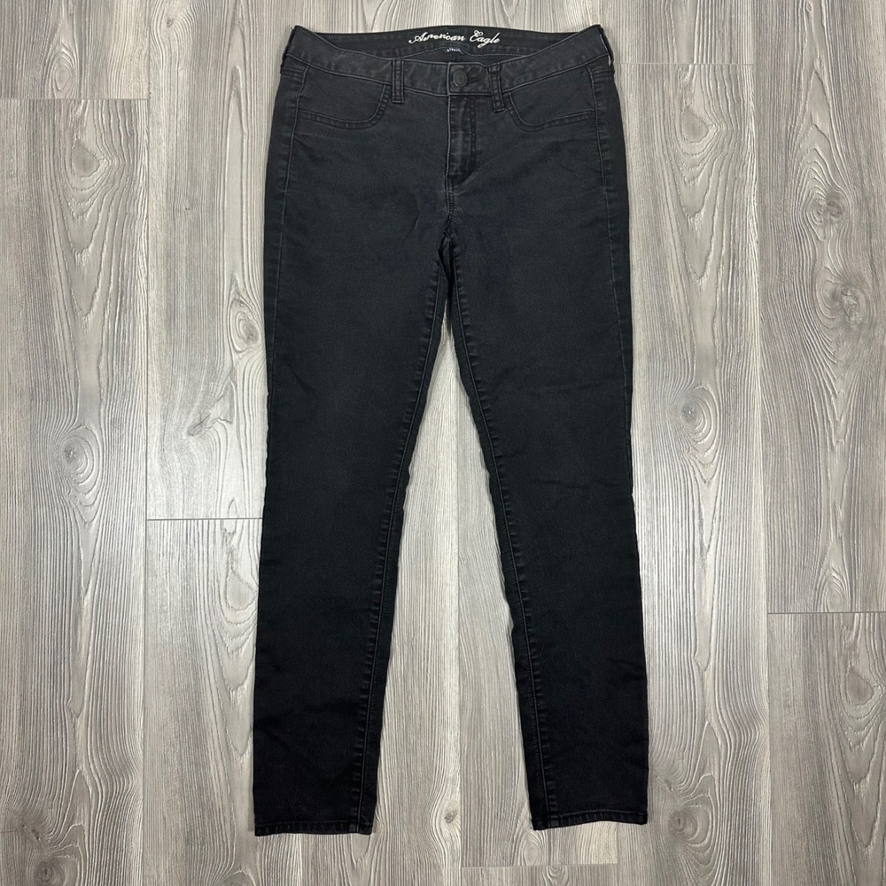 American Eagle Black Skinny Leg Jegging Pant - SIZE 12 Y2K Casual